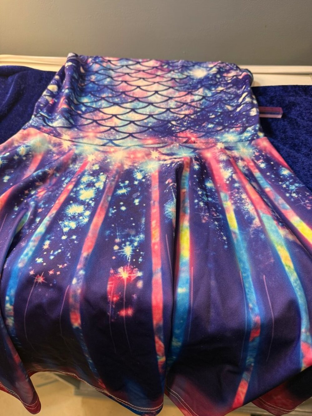 Graphic Printed Mermaid Dress